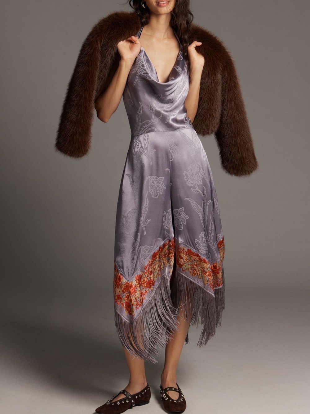 Anthropologie cowl neck jumpsuit